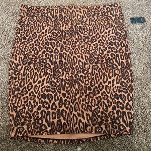 Cheetah print pencil skirt. New with tags